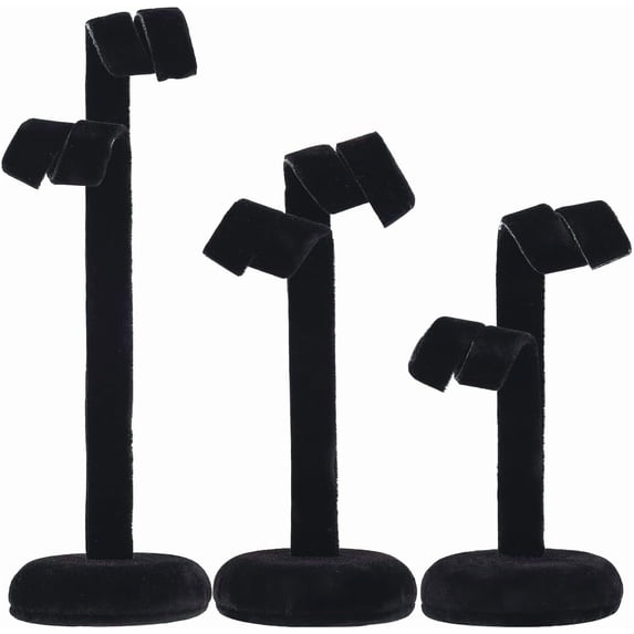 1 Sets 3 Sizes Tree Shaped Wood Covered with Velvet Jewelry Display ...
