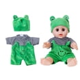 thumbnail image 1 of 1 Sets of Baby Doll Clothes for 12-14 Inch Baby Dolls, 2 Pcs Doll Clothes and Baby Doll Accessories Set with Hats fits Pretend Play Toys for Kids 3+, 1 of 6
