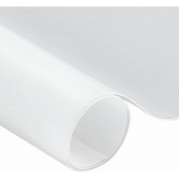 1 Sheet 14.88x12.4inch Ultra Thin Silicone Rubber Sheet 0.5mm Thick Waterproof Silicone Mats Clear Desktop Protector Pad for Heat Insulation Tabletop Protection
