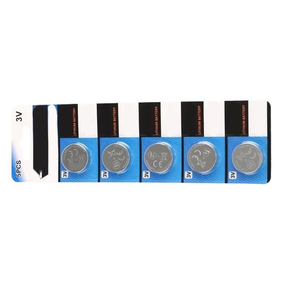 1 Sheet(5pc) CR2032 Button Cell Battery 3V 160/200mAh Lithium Battery for Car