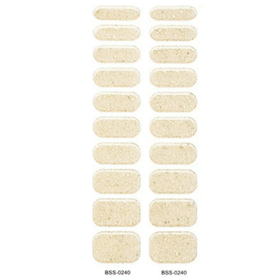 1 Sheet Adhesive Full Wrap Gel Nail Art Sticker Waterproof Gel Nail Wrap Semi Cured Gel Nail Polish Strips Nail Decals
