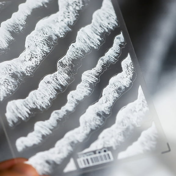 1 Sheet Clear Spoondrift Resin Sticker Fill Decorative Sticker Fit Silicone Molds Landscape Scrapbooking Sticker