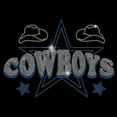 thumbnail image 1 of 1 Sheet Cowboys Iron on Rhinestones Transfer Star Bling Decals Crystal Heat Transfer Western Cowboy T-Shirt Hot Fix Stickers Crystal Decor for Clothing Vest Jacket Bag DIY Art Craft, 1 of 7