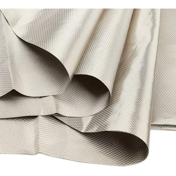 1 Sheet EMF Protection Fabric Faraday Fabric EMI RF RFID Shielding Nickel Copper Fabric Cell WiFi Bluetooth Blocking Shielding Fabric Gray