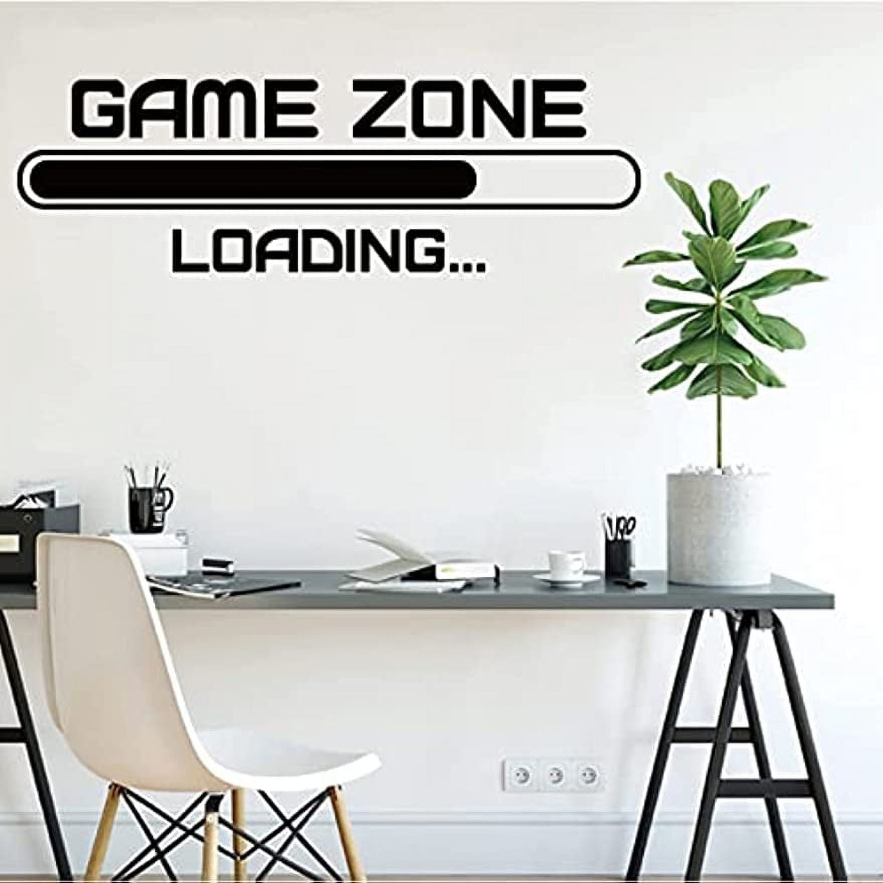 1 Sheet Game Zone Quotes Wall Stickers Vinyl Wall Decor Stickers DIY