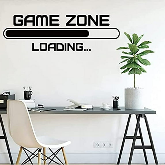 1 Sheet Game Zone Quotes Wall Stickers Vinyl Wall Decor Stickers DIY Saying Wall Art Decal Sticker Home Decoration