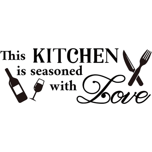 1Sheet PVC Quotes Wall Sticker for Stairway Home Decoration Word Black 61x23cm