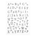 1 Sheet Letter Scrapbook Stamp Scrapbook Stamp Silicone Letter Stamper