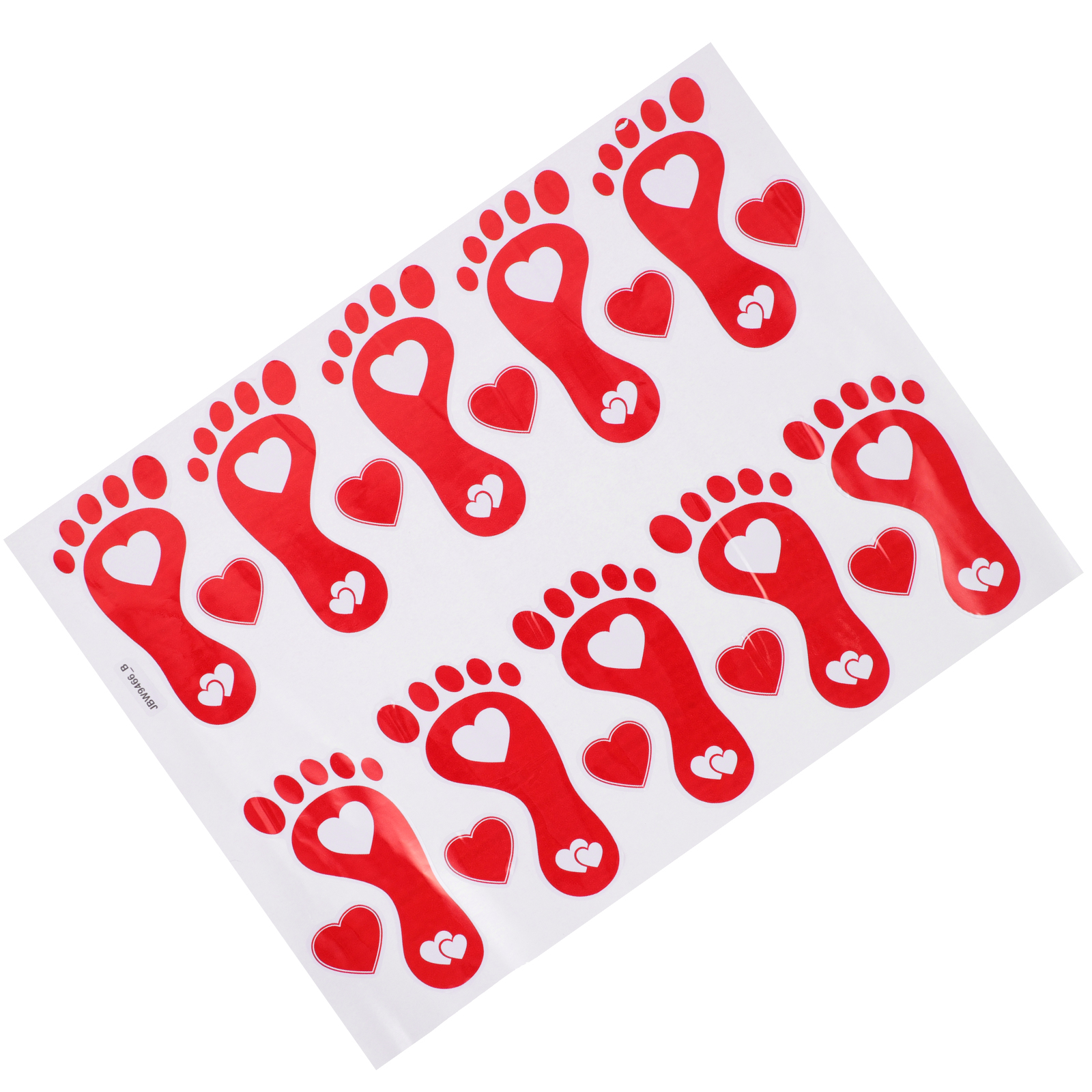 1 Sheet Love Heart Floor Decal Red Heart Wall Decal Valentine Heart