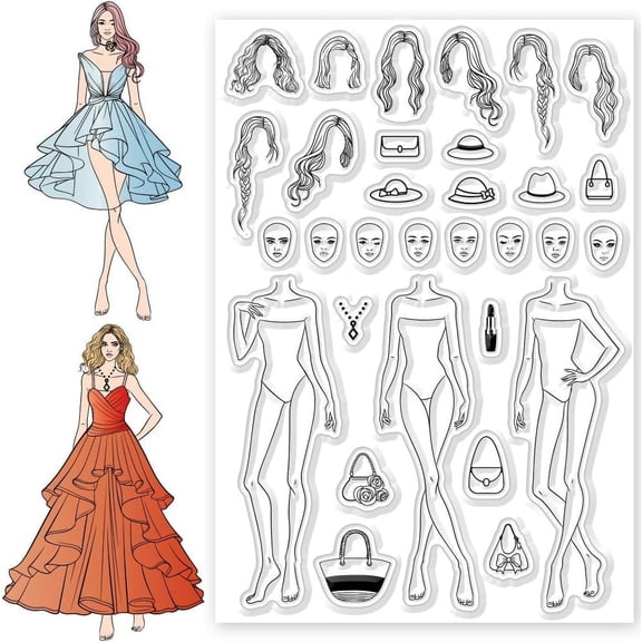 1 Sheet PVC Plastic Clear Stamps for DIY Scrapbooking Photo Album Decorative Cards Making Model 160x110mm