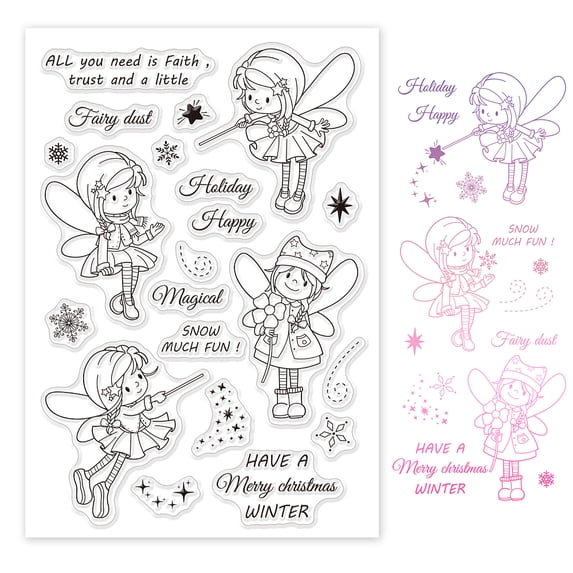 1 Sheet PVC Plastic Stamps for DIY Scrapbooking Photo Album Decorative ...