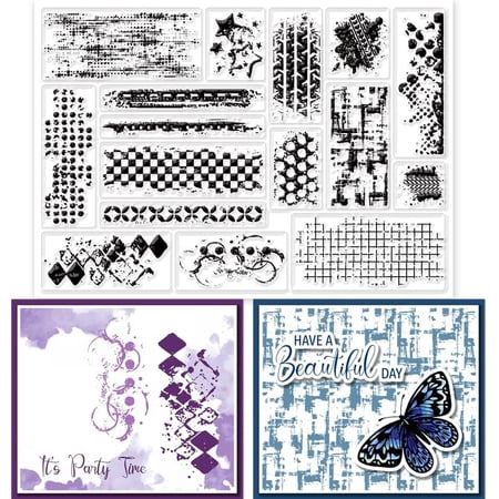 1 Sheet PVC Stamps for DIY Scrapbooking oto Album Decorative Cards Making Stamp Sheets Film Frame Others 21x14.8x0.3cm