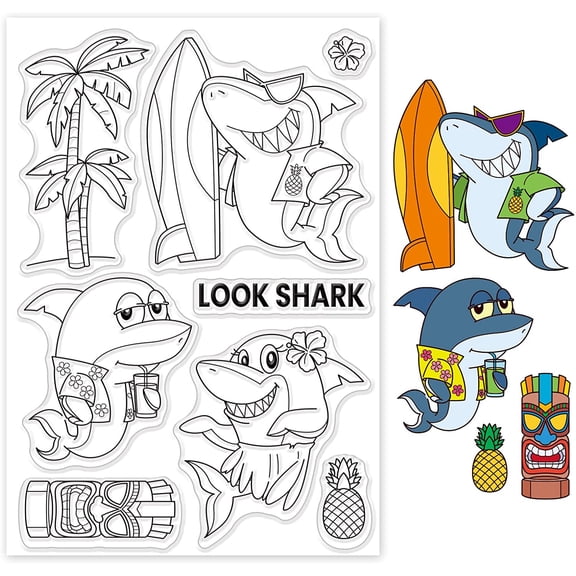 1 Sheet Plastic Stamps for DIY Scrapbooking Photo Album Cards Making Stamp Sheets 16x11x0.3cm for DIY