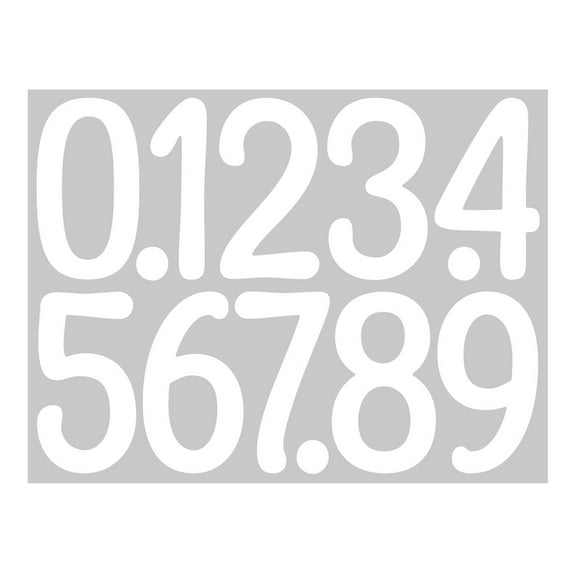 1 Sheet Reflective Mailbox Number For Outside,4 Inch Reflective Adhesive Mailbox Number Stickers,Mailbox Numbers 0-9 Self-Adhesive House Address Numbers For Outside,Mailbox Doors,House Walls,White1