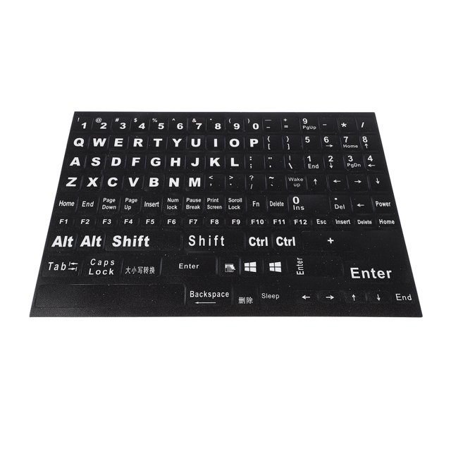 1 Sheet Replacement Keyboard Sticker Keyboard English Letter Decal