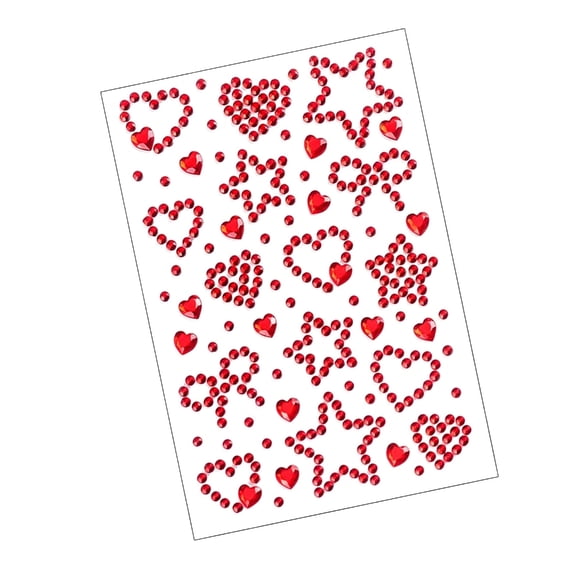 1 Sheet Selves Adhesive Rhinestones Jewels Stick on Gemming Face Sticker Supplies Rhinestones Sticker for