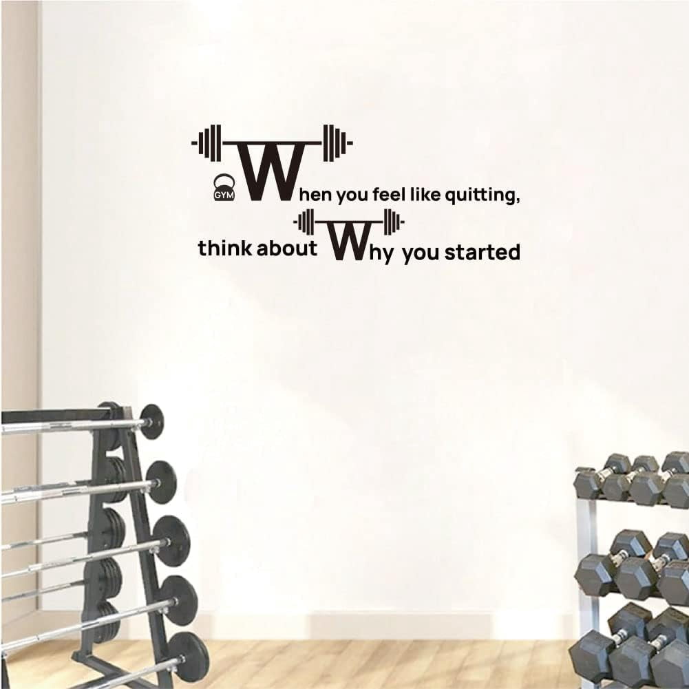 "Excuses Don't Burn Calories" Gym Motivation Wall Decal Sticker - Large Pink Fitness Quote For Home Gym