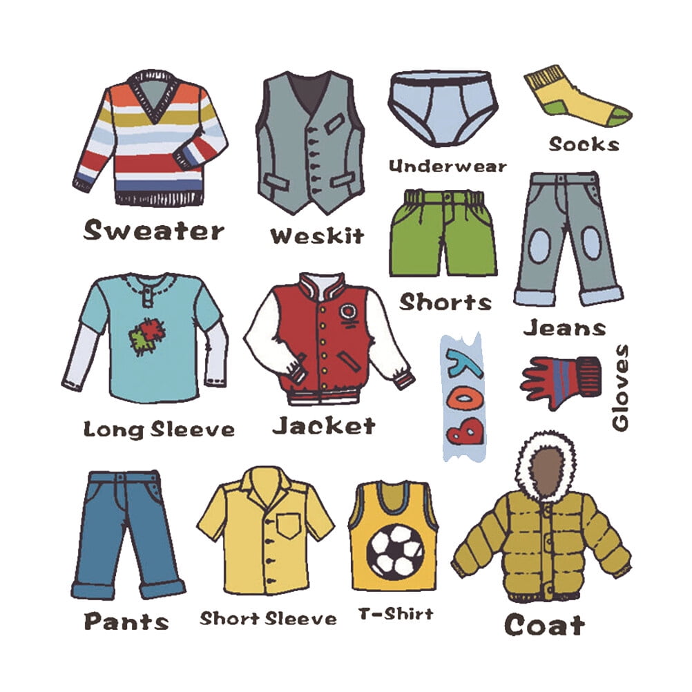 1 Sheet Wardrobe Clothes Classification Logo Costume Label Storage Box