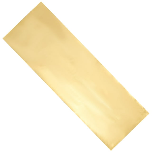 1 Sheet of DIY PU Leather Sheet Golden Pattern Decorative Leather Sheet