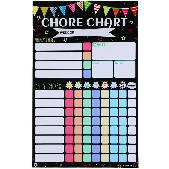 1 Sheet of Household Behavior Chart Convenient Chore Chart Decorative Reward Chart
