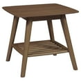 thumbnail image 1 of 1-Shelf Mid-Century Wood End Table in Walnut, 1 of 5