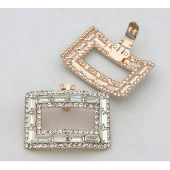 1 Shoe Clips Glass Shoe Buckles Shoe Jewelry Metal Shoe Brooch High Heels Decorations For Wedding Flats Sandals Pumps