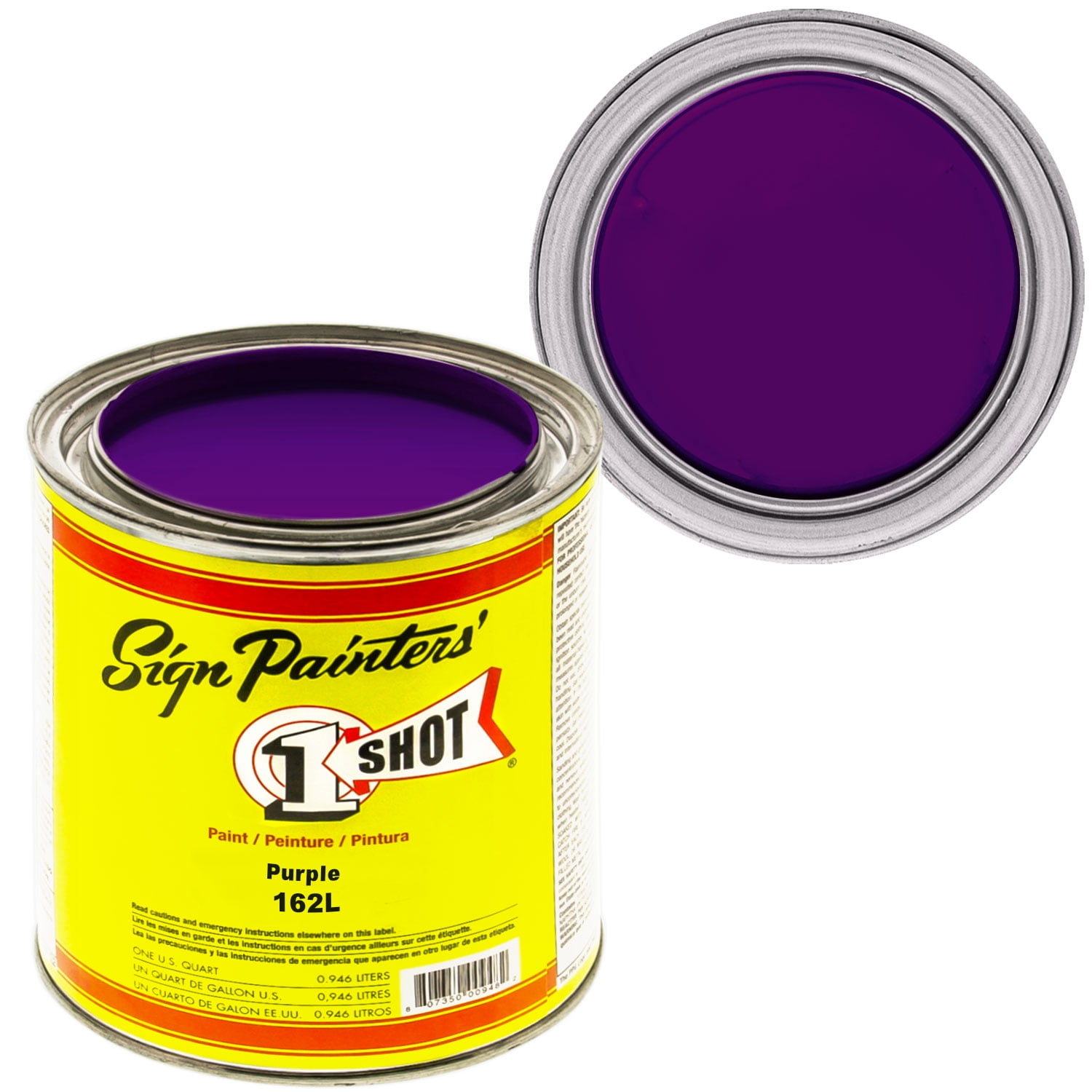 1 Quart 1 Shot PURPLE Paint Lettering Enamel Pinstriping & Graphic Art