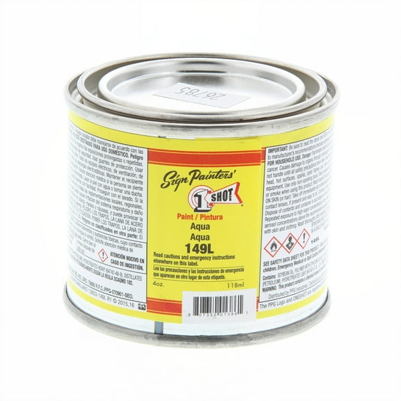 1 Shot Lettering Enamel, 4 oz., Aqua
