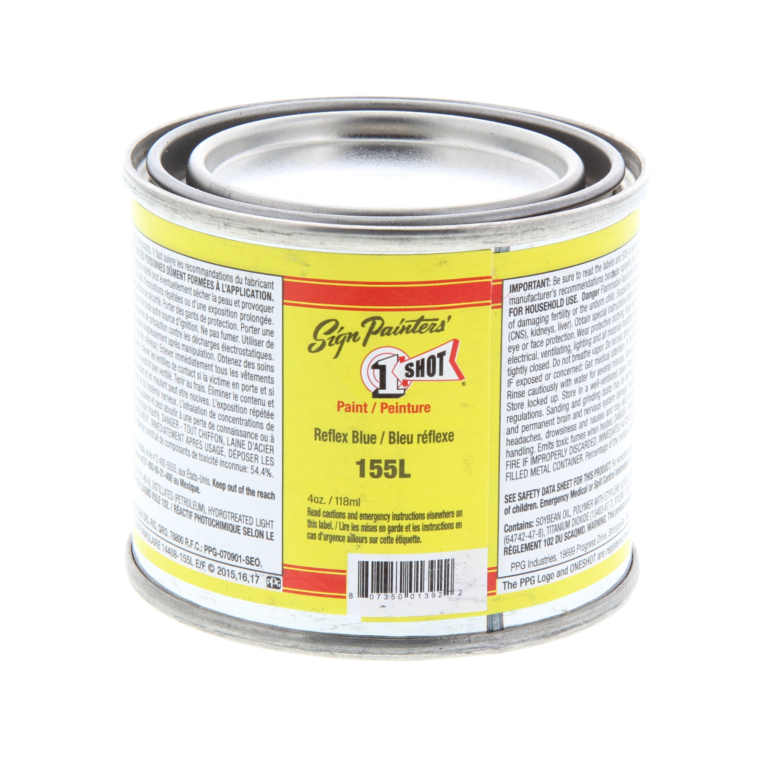 1 Shot Lettering Enamel, 4 oz., Reflex Blue