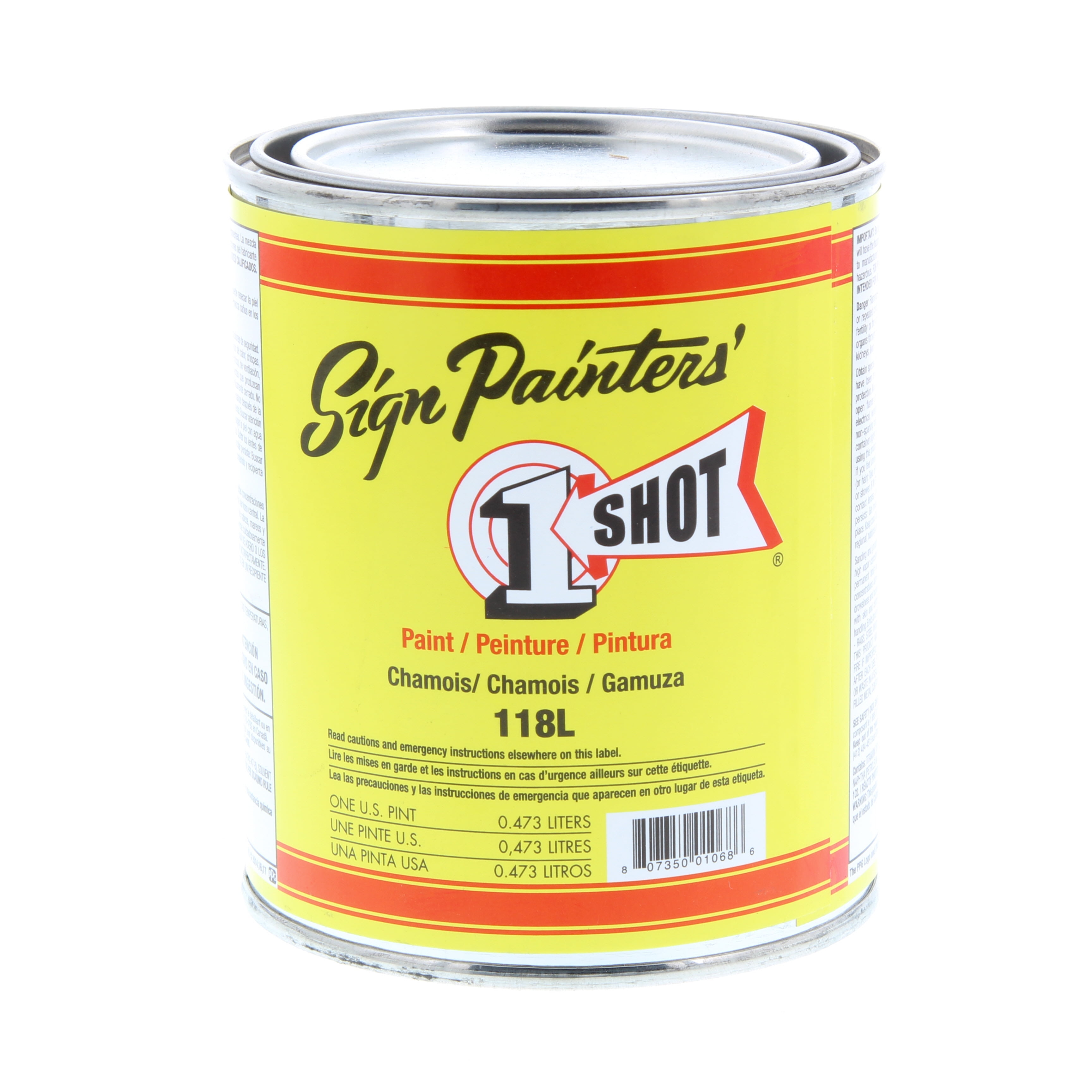 1 Shot Lettering Enamel, Pint, Chamois - Walmart.com