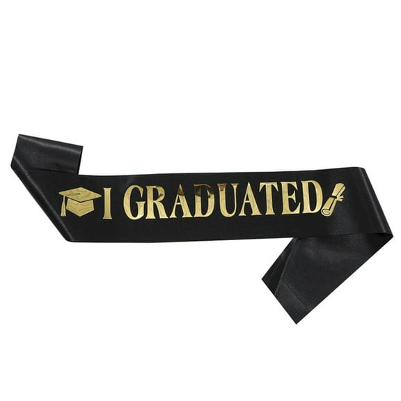 1 Shoulder Strap Clearance! 2025 Graduation Season Fashion Etiquette Shoulder Strap Ribbon Belt Graduation Decoration Graduation Customized Accessories Suitable for Male and Female Bachelor'S