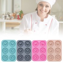 1 Silicone Donut Mold Clearance! Silicone Donut Non Stick Silicone Pan Non Stick Food Grade Silicone for Cake Easy Clean and Dishwasher Microwave Biscuit Moulds