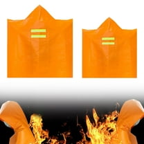 1 Silicone Fire Blanket Fireproof Cloak Fire Escape Cloak Extra Big Fireproof Fiber Cape Emergency Used as A Fire Blanket Head Fire Escape Suit for Household Home Blanket