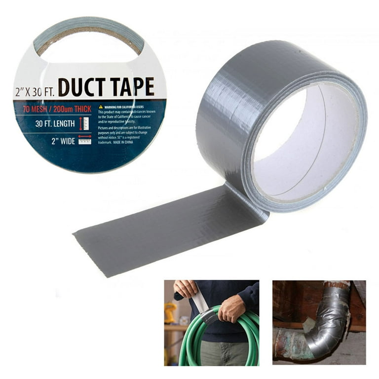 Duct Tape Heavy Duty - 5 Roll Multi Pack - Silver 90 Feet x 2 Inch