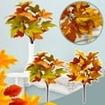 thumbnail image 1 of 1*Simulation Flower Clearance! Simulation Maple Leaf Bundle Halloween Thanksgiving Home Decoration Green Plant Cutting Ornaments Autumn Maple Leaves, Fall Decorations for Home Promotion Sale!, 1 of 9