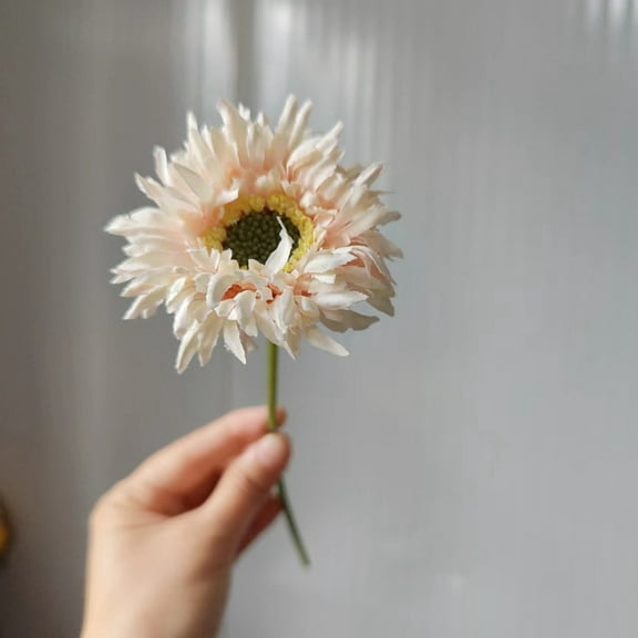 1Ă—Simulation Flower Gerbera Clearance! Twig Brushed Gerbera Gerbera Flower Shooting Props Wedding Flower Material Floral Decoration Decoration Flower Living Room, Fake Flowers Promotion Sale!