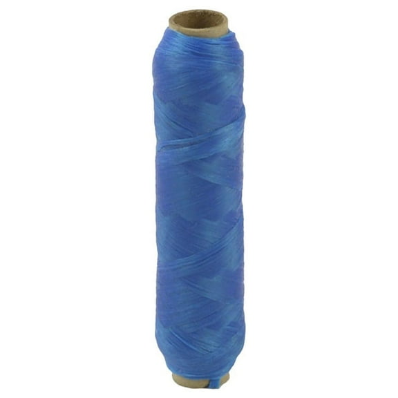 1 Single Bobbin 70 Lb Sinew Blue Artificial Thread 20 Yd Spool Poly Waxed Sinue