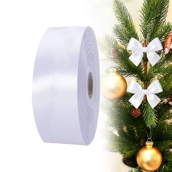 1" Single Face Satin Ribbon 25 Yards Roll for Wedding Details, Sewing Projects, Gift Wrapping, Invitation Embellishments and Crafting Projects,Party Decoration(B)