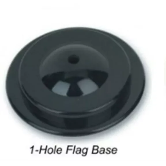 1 Single Hole Black Base For Desk Set Table Stick Flags Single Base