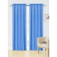 thumbnail image 1 of 1 Single Panel Solid Foam Backing Lined Room Darkening Blackout Window Curtain Panel Treatment Drape Rod Pocket Matte in Different Sizes 84", ROYAL BLUE R64, 1 of 6