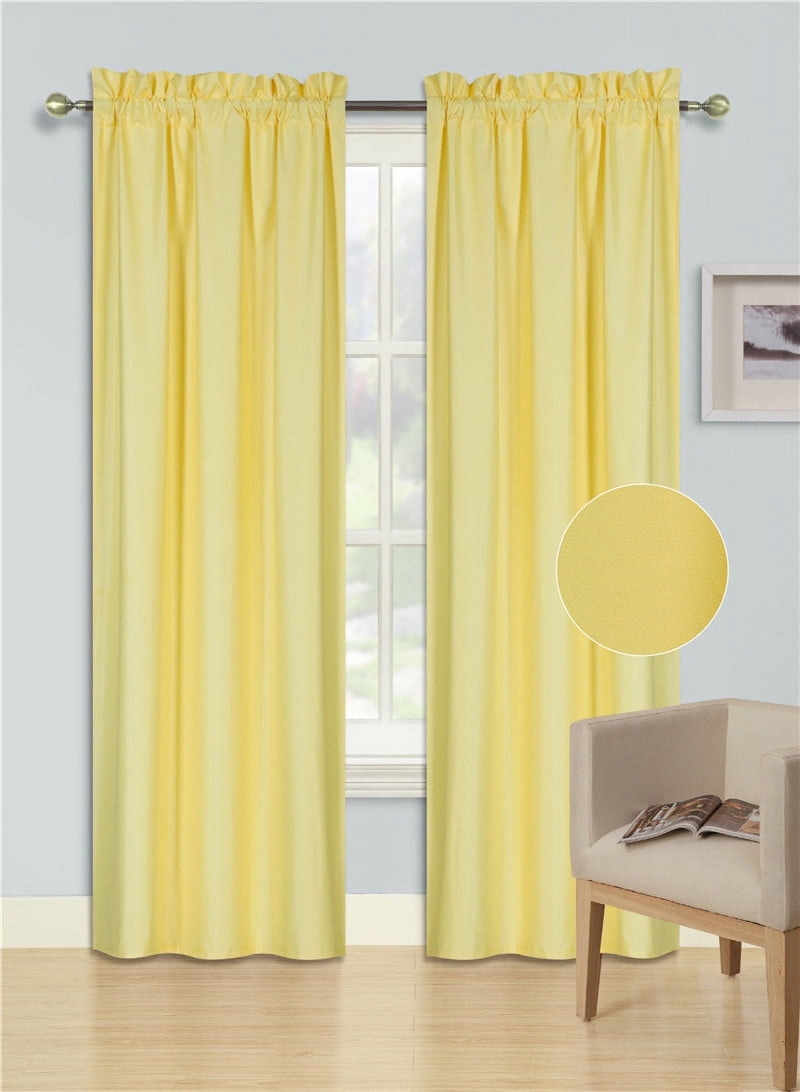 1 Single Panel Solid Foam Backing Lined Room Darkening Blackout Window ...