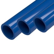 1 Size Furniture Grade PVC Pipe, 40, Blue 3-Pack