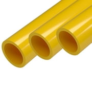 1 Size Furniture Grade PVC Pipe, 40, Yellow (3-Pack)