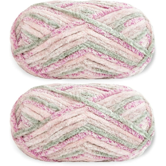 1 Skein/2 Skeins/3 Skeins 100g/Roll Velvet Yarn Crocheting Fuzzy Yarn, Velvet Fluffy Chenille Blanket Yarn,Crochet Knitting Soft Thick Plush Lustrous, 87yards/Roll