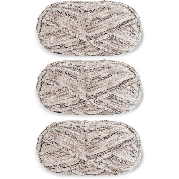 1 Skein/2 Skeins/3 Skeins 100g/Roll Velvet Yarn Crocheting Fuzzy Yarn, Velvet Fluffy Chenille Blanket Yarn,Crochet Knitting Soft Thick Plush Lustrous, 87yards/Roll
