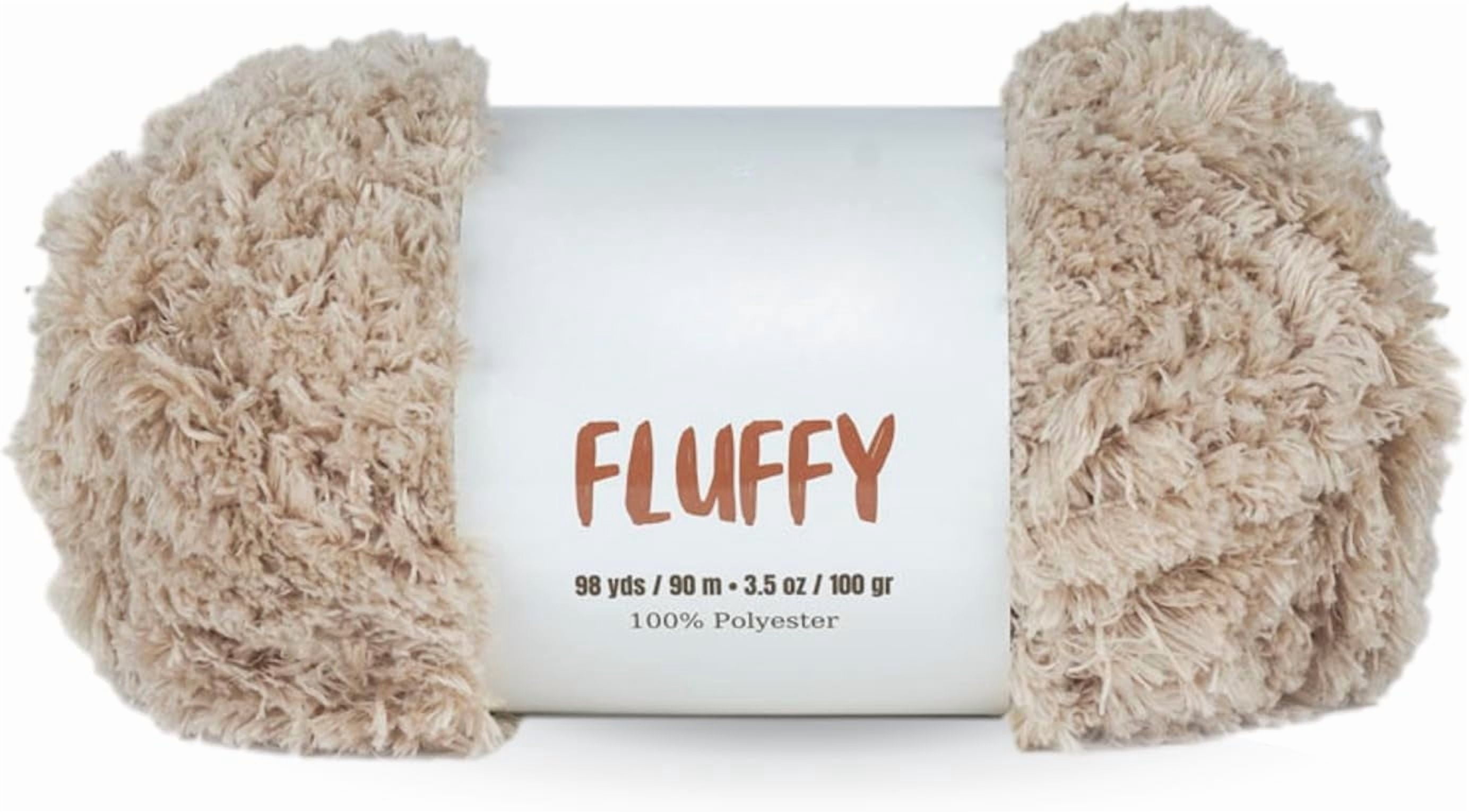 1 Skein/ 3 Skeins/ 5 Skeins Fluffy Bulky Yarn - Super Soft Chunky Fuzzy Blanket Weight # 5 Yarn for Knitting Crocheting Crafting 3.5 oz (100 g) 98 Yds (90 m)