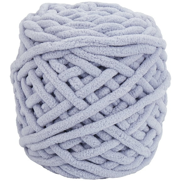 1 Skein Polyester Yarn for Baby Coat Vest Scarf Hat Light Steel Blue 7x2mm