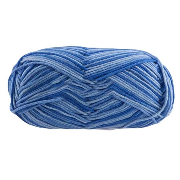 1 Skein Soft Cotton DIY Knitting Crochet Scarf Yarn, Blue