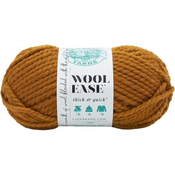 (1 Skein) Wool-Ease Thick & Quick Bulky Yarn, Butterscotch, 261 Foot (Pack of 1)