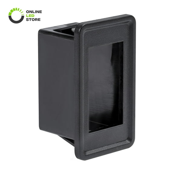 1-Slot Rocker Switch Panel [Industry Standard Fit] [Heavy Duty] [Professional Look] Automotive Mount Toggle Switch Housing